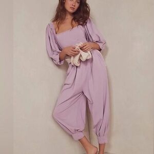 Intimately Free People lotta love Lavender Jumpsuit onesie one piece romper new